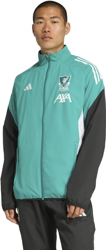 adidas - Liverpool Presentatie Trainingsjack - Groen Wit Zwart - Europees 2025-2026