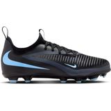 Nike - Phantom 6 Low Academy - Voetbalschoenen - Zwart Lichtblauw - Kids