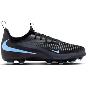 Nike - Phantom 6 Low Academy - Voetbalschoenen - Zwart Lichtblauw - Kids