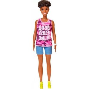 Barbie Fashionistas Original Dukke Met Krullen