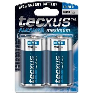 Tecxus Alkaline Maximum D/LR20 Batterijen 2 STUKS