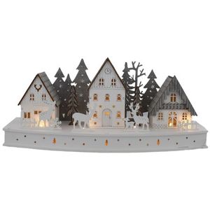 Festive Kerstdorp met Licht - 44cm