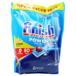 Finish Powerball All in One Lemon Afwastabletten - 80 PCS