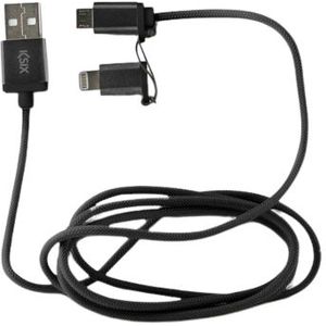 KSIX USB naar Micro-USB & Apple Lightning Omvormer
