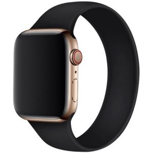 Apple Watch 42/44 mm Siliconen Horlogeband Zwart