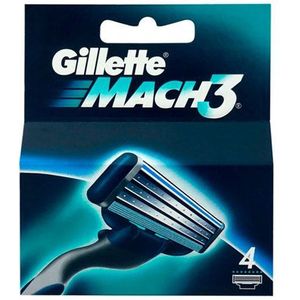 Gillette Mach3 Scheermesjes - 4 stuk