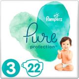 Pampers Pure Protection Luiers Str 3 (6-10kg) - 22 STUKS