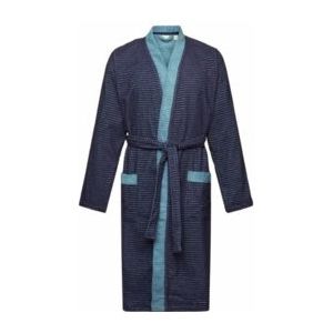Esprit - Men Double Stripe - Badjas - Navy Blue - 100% Katoen