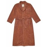 OAS - Badjas - Bruin - Velour Long Robe - Unisex-L/XL