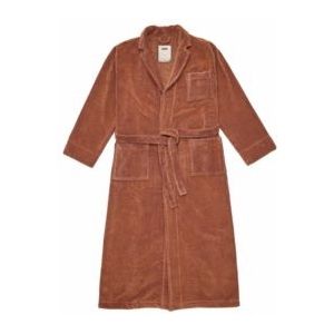 OAS - Badjas - Bruin - Velour Long Robe - Unisex-L/XL
