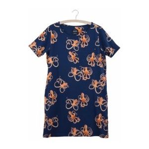 T-shirt Dress SNURK Women Octopus Blue-S