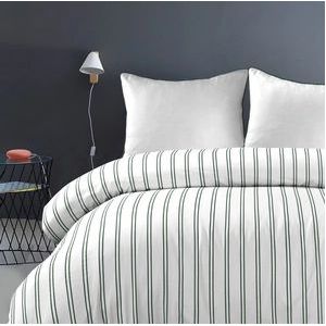 Papillon Hugo Dekbedovertrek - Eenpersoons - 140x200/220 - Groen