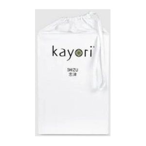 Split Topper Hoeslaken Kayori Shizu Wit (Percal)-210 x 220 cm