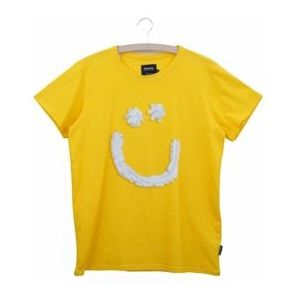 T-shirt SNURK Unisex Creamy Smile Yellow-XS