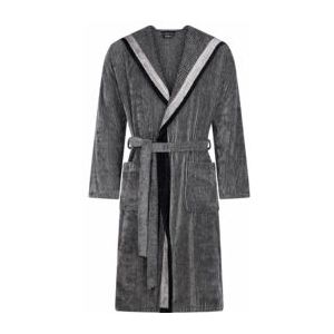 Cawo - Heren Home Badjas - Grijs - Met Capuchon - 48 5841