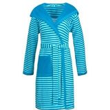 Badjas Esprit Women Striped Hoody Turquoise-XL