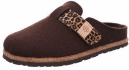 Rohde - MERAN - Pantoffels - Donkerbruin - Klittenbandsluiting - Plateau