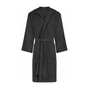 Cawö - Home Badjas - Grijs - Katoen - Capuchon
