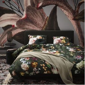 Dekbedovertrek Essenza Fleur Green Satijn-260 x 200 / 220 cm | Extra Breed