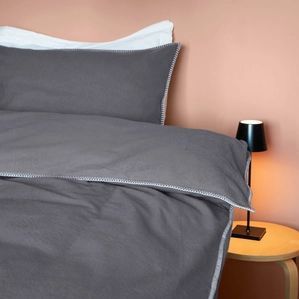 Dekbedovertrek - Katoen - Grijs - 2 Persoons