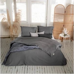 Dekbedovertrek Walra Vintage Satin Antraciet Satijn-140 x 200 / 220 cm | 1-Persoons