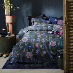 Dekbedovertrek Pip Studio Flores Felices Dark Blue Katoen-200 x 200 / 220 cm | 2-Persoons