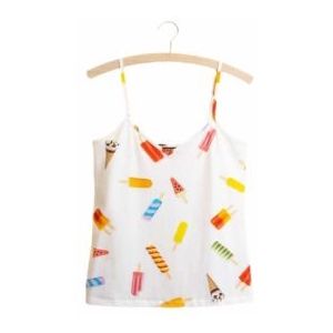SNURK - Popsicles - Crop Top - Multicolor - Biologisch Katoen