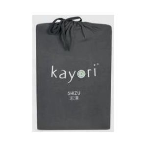Split Topper Hoeslaken Kayori Shizu Antracite (Jersey)-Lits-Jumeaux XL (200 x 200/210/220 cm)
