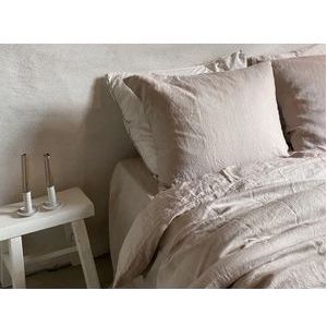 Passion for Linen Luxe dekbedovertrekset Maxim 100% linnen, 140 x 220 cm  (1) 60 x 70 cm, zand