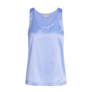 Essenza - Shelby satin Uni - Pyjamashirt - Lavendelblauw