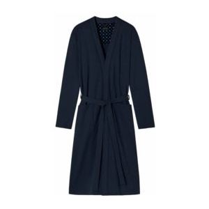 Badjas Kimono Schiesser Essentials Man Interlock Dark Blue-XL