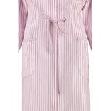 Cawö - 6416 - Badjas - Lichtroze - 100% Velours Katoen, Ritssluiting, 2 Zakken, Wasbaar op 60 Graden