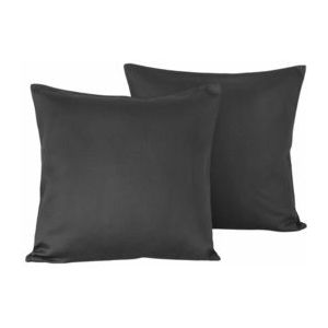 De Witte Lietaer - Olivia - Sierkussenhoes - Ebony - 40 x 40 cm - Set van 2