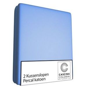 Kussenslopen Cascina Colorini Park Lane Bleu (Percal) (set van 2)