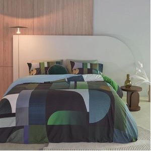 Dekbedovertrek Kardol Utopia Blue Green Satijn-200 x 200 / 220 cm | 2-Persoons