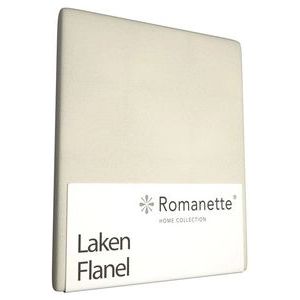Laken Romanette Ivoor (Flanel)-200 x 260 cm (2-persoons)