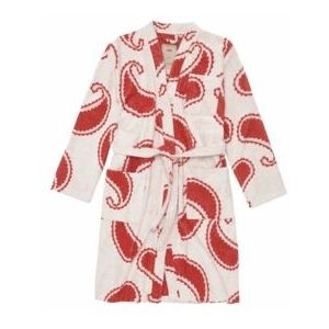 Badjas OAS Unisex Red Paisley Robe-L/XL