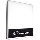 Cinderella - Hoeslaken - tot 25 cm matrashoogte - Double Jersey - 80x200 cm - Wit