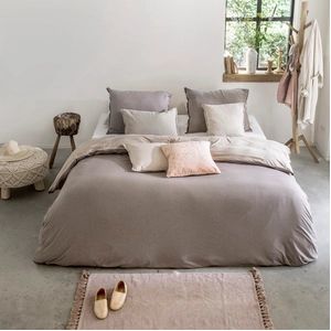 Walra Dekbedovertrek Casual Beauty - 200x220 - 100% Katoen - Taupe / Zand