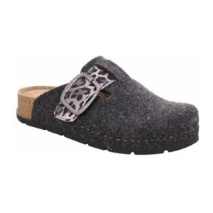 Rohde - Soave - Pantoffels - Antraciet - Dierenprint - Gespsluiting