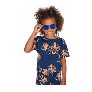 T-shirt SNURK Kids Octopus Blue-Maat 140