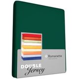 Romanette Double Jersey 100% katoen 1-pers. forestgreen Hoeslaken 140/160/100 x 200/210/220