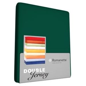 Romanette Double Jersey 100% katoen 1-pers. forestgreen Hoeslaken 140/160/100 x 200/210/220