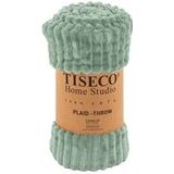 Tiseco Home Studio - Ribble - Plaid - Groen - 130 x 160 cm