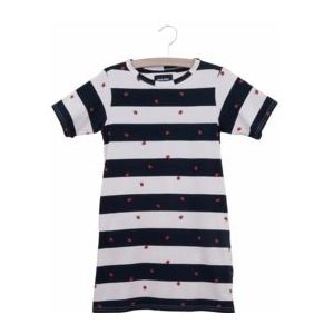 T-shirt Dress SNURK Kids Ladybug Black/White-Maat 128