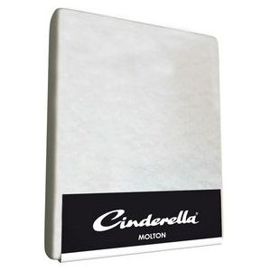 Cinderella Molton Hoeslaken - 180x210/220 cm - 50% Katoen 50% Polyester - Tot 25 cm hoog - Wit