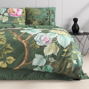 Wild Chanda Dekbedovertrek - 200x200/220 + 2 kussenslopen 60x70 - Olijf Groen - Tweepersoons