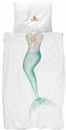 Dekbedovertrek Snurk Mermaid Percal Met Ritssluiting-140 x 200 / 220 cm | 1-Persoons