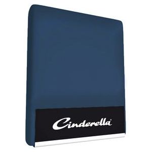 Hoeslaken Cinderella Navy (Katoen)-200 x 210 cm