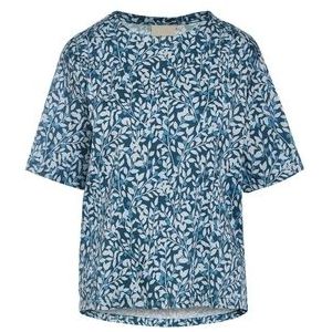 Top Essenza Emma Lenthe Short Sleeve Sloe Blue-L